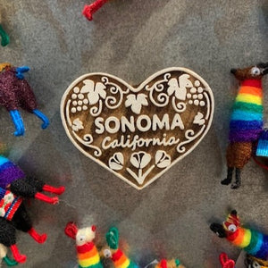 Sonoma Heart Magnet