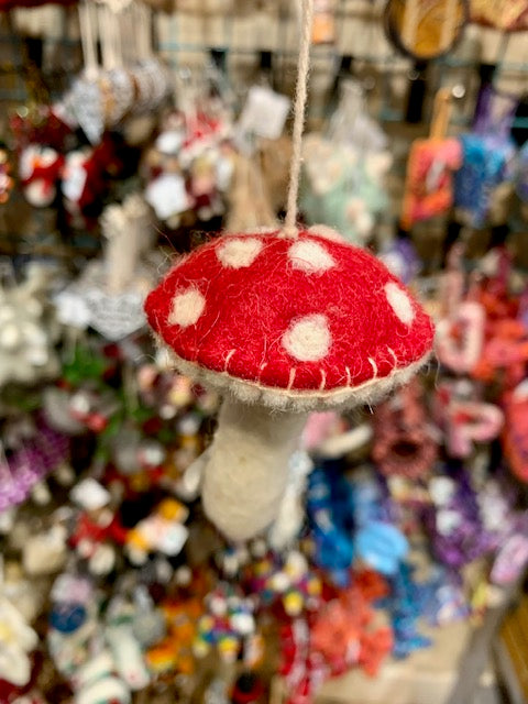 Ornament, Red Mushroom