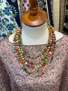 Necklace, Layered Kantha