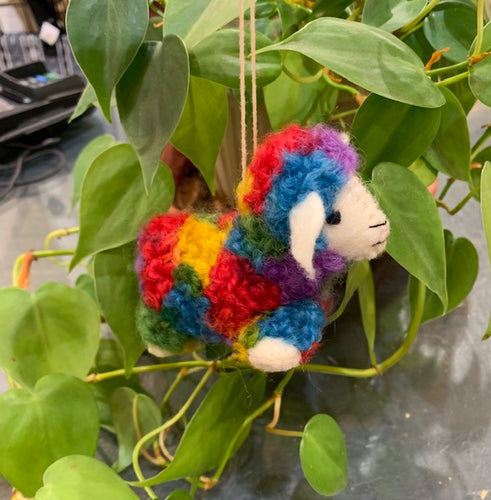Ornament, Colorful Sheep