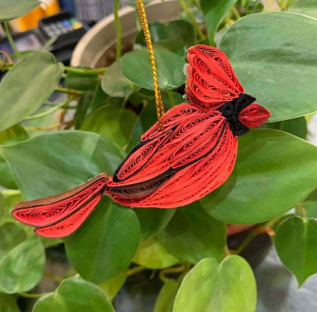 Ornament, Quilled Bird