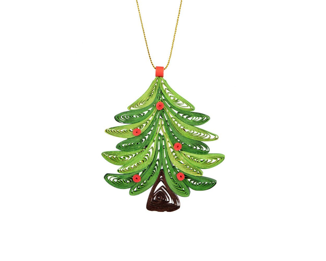 Ornament, Quilled Paper Tree